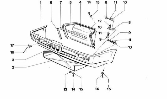 Esquina para varios modelos/series de BMW (OEM 41332165622). Original BMW