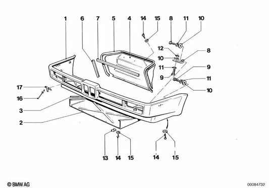 Guardabarros para BMW (OEM 41132165119). Original BMW.