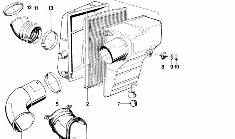 Fuelle de transmisión OEM 13711285310 para BMW E30. Original BMW.