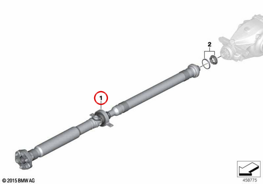 Getriebebaum für BMW F30, F31, F34, F32, F33, F36 (automatische Änderung). OEM 26108679007. Original BMW.