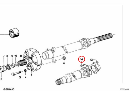 Vis de fixation OEM 26111101015 pour BMW E21, E12, E24, E23. BMW d'origine.