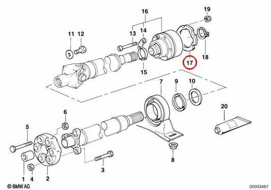 Rondella di tenuta OEM 26111229738 per BMW E39, E38. BMW originale.