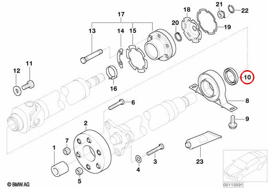 Anello distanziale 30x36x1 mm OEM 26117514120 per BMW E46, E60, E61, E63, E64, E65, X3 E83, Z4 E85/E86 e MINI Countryman R60, Paceman R61. Originale BMW e MINI