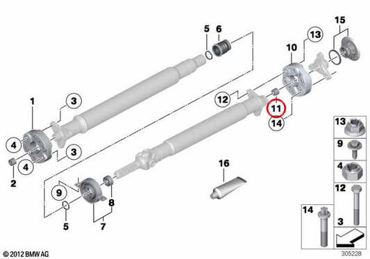 Douille de centrage OEM 26117562574 pour BMW F20, F21, F22, F23, G42, F30, F31, F34, F35, G20, G21, G28, F32, F33, F36, G22, G23, G26, F07, F10, F11, F18, G30, G31, G38, G60, G61, G68, F06, F12, F13, G32, F01, F02, F04, G11, G12, G70, G14, G15, G16,
