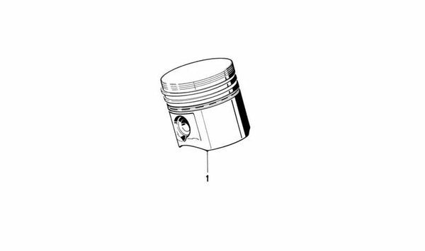 Pistón Alzabiela OEM 11251267368 para BMW (Modelos compatibles: E21, E12, E23, E24). Original BMW.