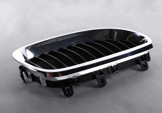 Rejilla embellecedora derecha negra OEM 51137027062 para BMW E60, E60N, E61, E61N. Original BMW.