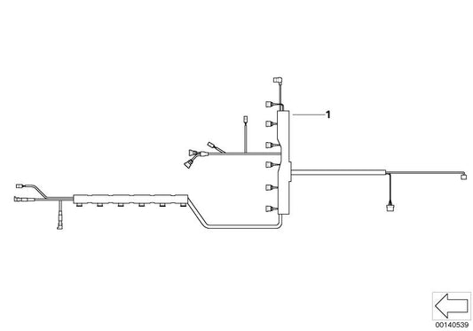 Cablaggio per iniettori e accensione per BMW E90, E91, E92 (OEM 12517559940). BMW originale