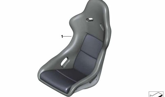 Asiento completo izquierdo OEM 52108072473 para BMW F82. Original BMW.