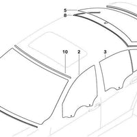 Obere Heckscheibenbeschichtung OEM 51317061970 für BMW 3 E90 -Serie, E90 LCI. Original BMW.