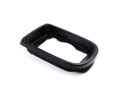 Marco izquierdo para retrovisor exterior OEM 51168213225 para BMW Serie 5 E39 y Serie 7 E38. Original BMW.