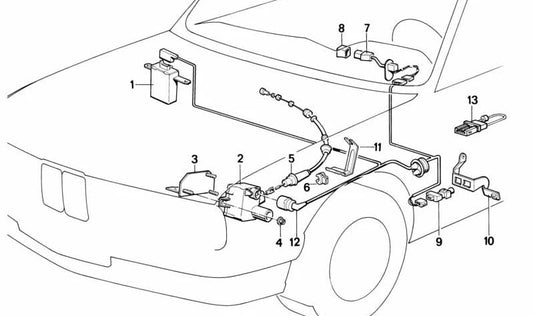 OEM cruise control lever 61311390964 for BMW E34, E32. Original BMW.