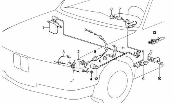 Palanca de control de crucero OEM 61311389648 para BMW E32, E34. Original BMW.