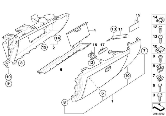 OEM 5116714736 Handschuhcomputer für BMW E87 116i, 118i, 118d (2004-2007 Modelle). Original BMW.