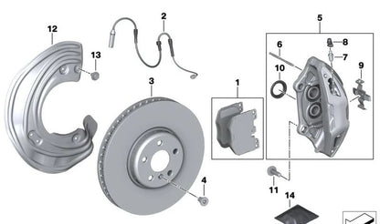 Kit de reparación muelle de expansión OEM 34116872574 para BMW G42, G20, G21, G22, G23, G26, G30, G31, G38, G32, G11, G12, G14, G15, G16, G01, G02, G05, G18, G06, G07, G29, I20. Original BMW.