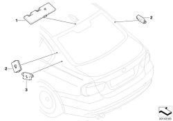 Antenna Amplifier for BMW E90, E90N, E92, E92N (OEM 65209187644). Genuine BMW