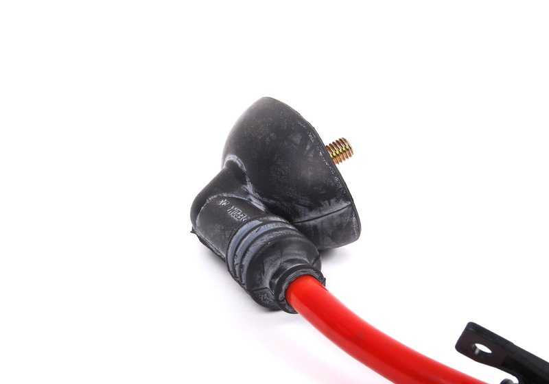 Cavo della batteria positiva OEM 61138375989 per BMW E46 {316CI, 316i (vari tipi e trasmissioni)}. Collegamento dalla batteria posteriore. BMW originale.