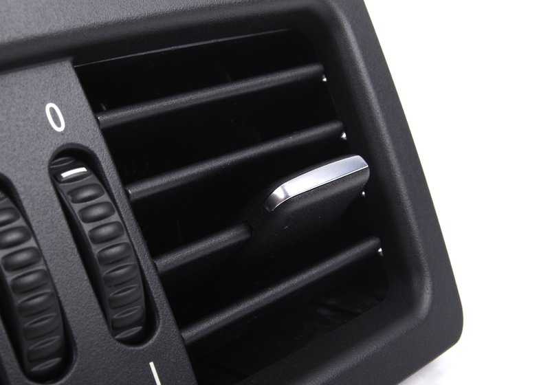 OEM de sortie de l'air arrière 64229112207 pour BMW E60 (modèles: 520li, 520d) de 2007 à 2010. Couleur noire. Pièce BMW originale.