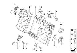 Estribo derecho negro OEM 52207141992 para BMW E81, E87, E91, E61, X3 F25, X4 F26, X6 E71... y más. Original BMW.
