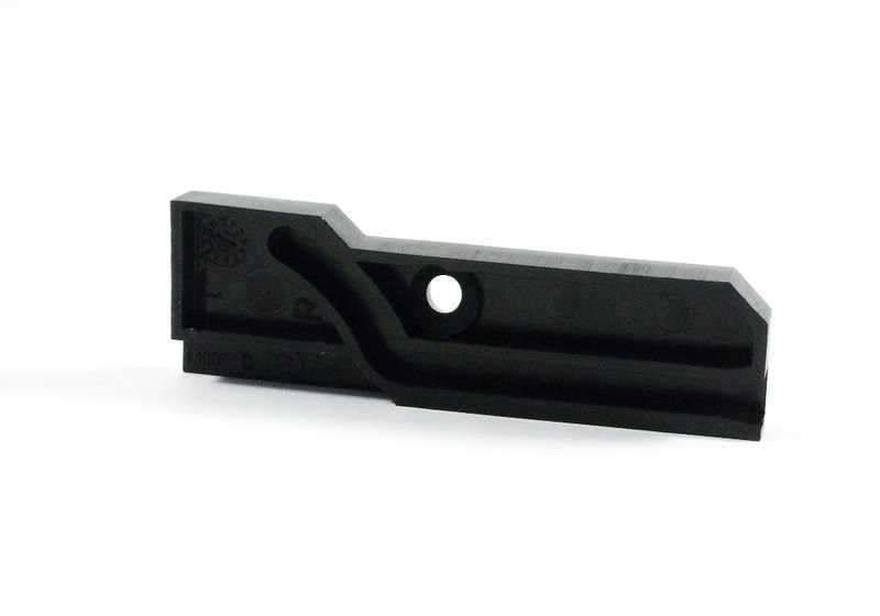 Guía derecha OEM 54128119884 para BMW E36. Parte del marco del techo corredizo. Original BMW.