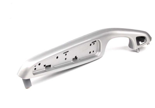 Reposabrazos delantero derecho gris Titan II OEM 51417049686 para BMW E46 {316Ci, 318Ci} compatible con versiones de cambio manual y automático. Original BMW.