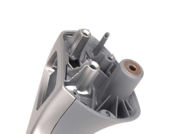 Reposabrazos delantero derecho gris Titan II OEM 51417049686 para BMW E46 {316Ci, 318Ci} compatible con versiones de cambio manual y automático. Original BMW.