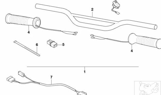 Caja de enchufe 4-polig OEM 61131361706 para motos BMW F 650, R 1100 GS, K 75, R 1150 RT... y más. Original BMW Motorrad.