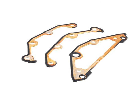 Junta para tapa de cadena OEM 11141439717 para BMW E53, E60, E61, E63, E64, E65, E66, E70. Compatible con motores N62 y N62T. Original BMW.