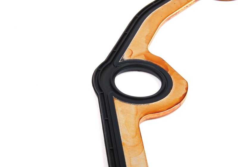 Junta para tapa de cadena OEM 11141439717 para BMW E53, E60, E61, E63, E64, E65, E66, E70. Compatible con motores N62 y N62T. Original BMW.
