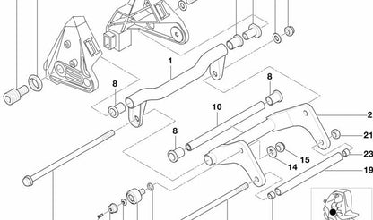 Tuerca hexagonal autoblocante OEM 07119905753 para BMW E30, E36, E46, E28, E34, E39, E23, E32, E38, E31, E53, Z3, E85, E86, R50, R52. Original BMW.