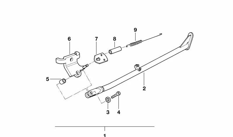 Pasacables de goma OEM 46532345274 para BMW Motorrad {FE169, GK15}. Original BMW.