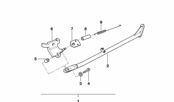 Pasacables de goma OEM 46532345274 para BMW Motorrad {FE169, GK15}. Original BMW.