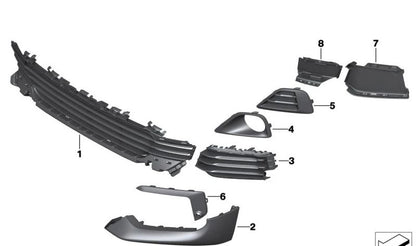 Grace centrale centrale ouverte 51117429002 pour BMW F39 (x2). BMW d'origine.