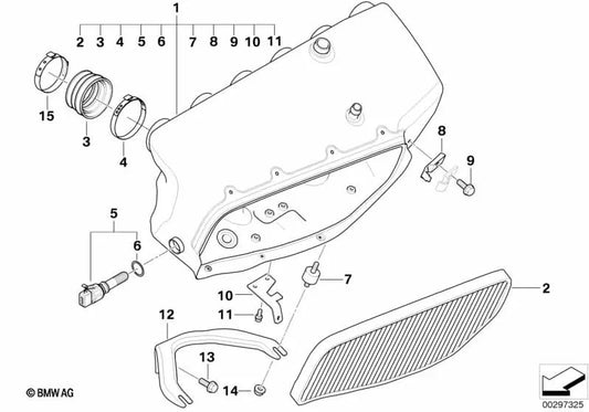 Tank vent valve bracket for BMW E46 (OEM 11617833656). Original BMW.