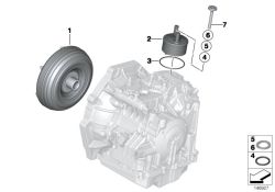 Convertidor de par OEM 24407551097 para MINI R52, R53 Cooper S. Original MINI.