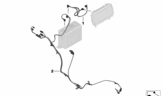 Cable HSD HU - CID OEM 61129314635 para MINI F56, F55, Clubman F54, Countryman F60... y más. Original MINI.