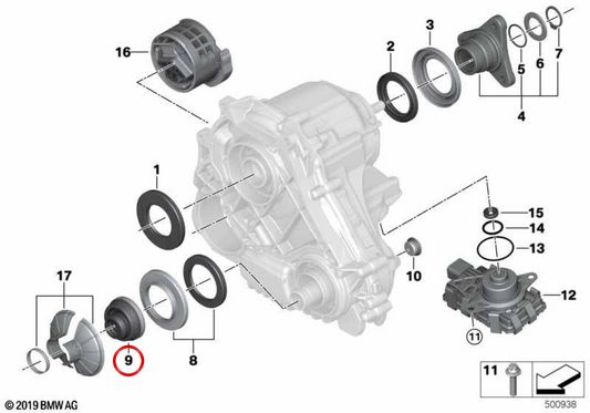 Disco de acoplamiento OEM 27108489441 para BMW G11, G12. Original BMW.