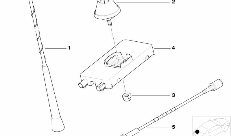 OEM security nut 07149149279 for BMW E46, E64, E85 and Mini R52. Original BMW and Mini piece. Ideal for specific fixations such as antennas or electrical systems.