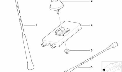 OEM security nut 07149149279 for BMW E46, E64, E85 and Mini R52. Original BMW and Mini piece. Ideal for specific fixations such as antennas or electrical systems.