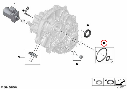 Game of Electronic Transmission OEM 27208647486 pour BMW i8 (I12, I15). BMW d'origine.
