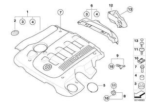 Copertura motore acustica per Bmw E90 E91. Pezzi di ricambio originali