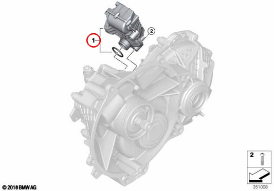 **Atuador de transmissão OEM 27219846559 para BMW i3 I01, MINI F56, F57. BMW original.**