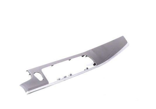 Moldura salpicadero aluminio Hexagon pasajero OEM 51458050171 para BMW 5 Series F10, F10N, F11, F11N, F18. Original BMW.