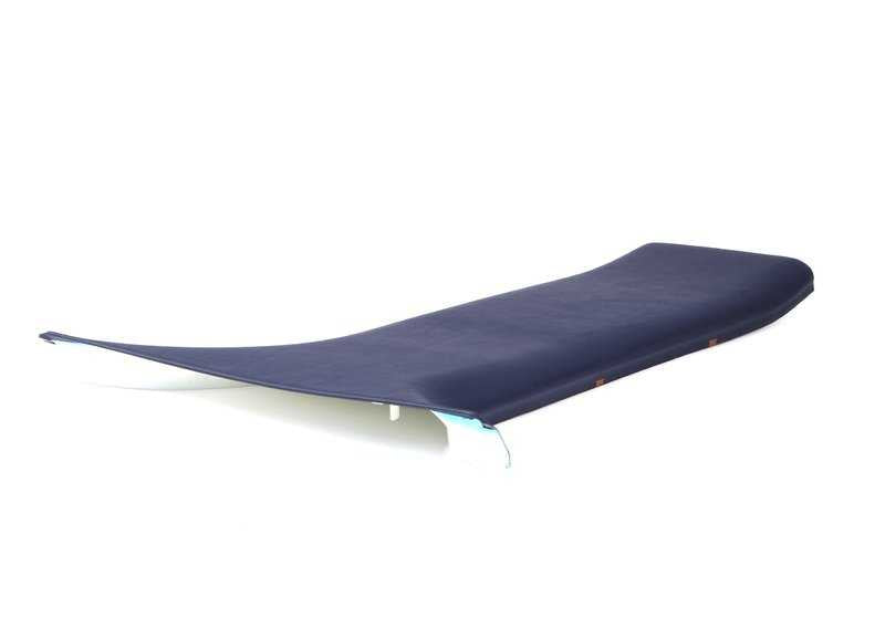 Lower right cover Pilar Central OEM 51438174442 for BMW 7 E38 Series (all models: 725TDS, 728i). Navy blue color. Original BMW.