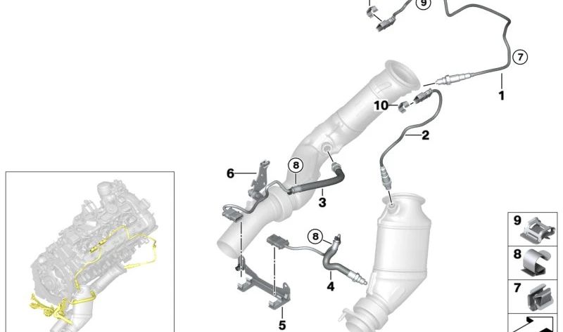 Válvula EGR 11787589136 para BMW F80, F82, F83, F10, F11, F01, F02, F25. BMW original.