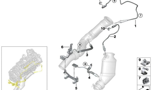 Válvula EGR 11787589136 para BMW F80, F82, F83, F10, F11, F01, F02, F25. BMW original.