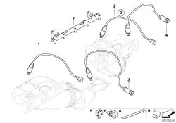 Sonda de regulación lambda OEM 11783413464 para BMW X3 E83 2.5i, 3.0i. Original BMW.