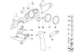 Cubierta panel lado acompañante plata OEM 51459145885 para MINI R50, R52, R53. Original MINI.