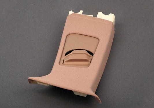 Adorno columna B superior izquierda OEM 51438266947 para BMW Serie 3 E46 (04/1997 - 07/2005) color hellbeige. Original BMW.