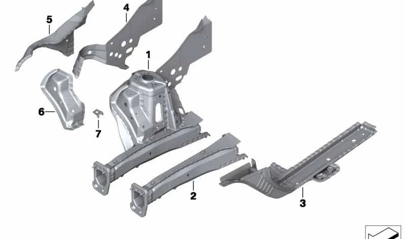 Support moteur avant gauche OEM 41009805593 pour MINI Countryman R60, Paceman R61. MINI d'origine.