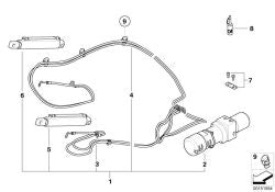 Conjunto de tubería hidráulica izquierdo OEM 54347162765 para MINI Cabrio R52 (11/2002 - 07/2008). Original MINI.